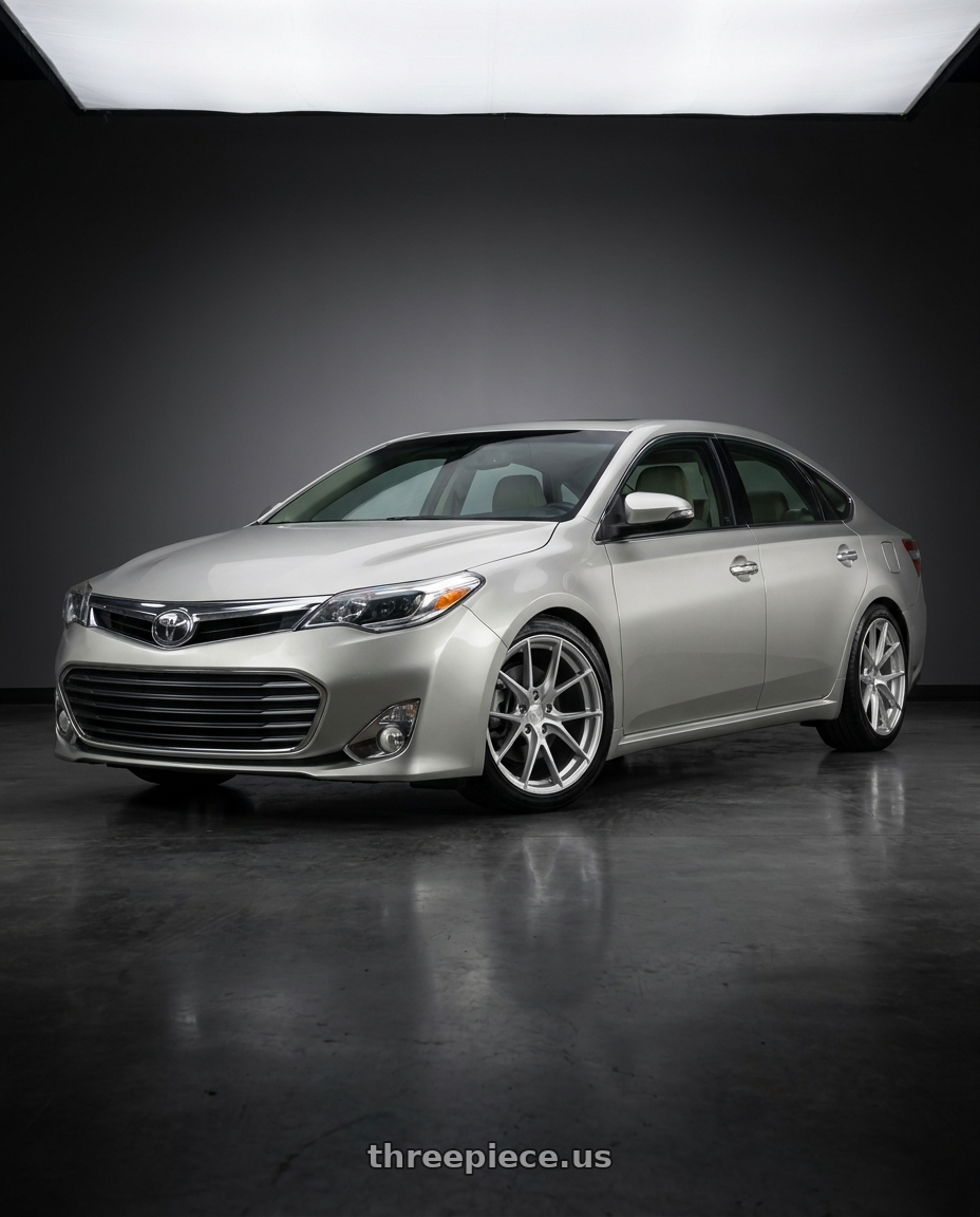 2013 toyota avalon with Aodhan AFF7 5x114.3 19x9.5+35 Gloss Silver Machined Face wheels