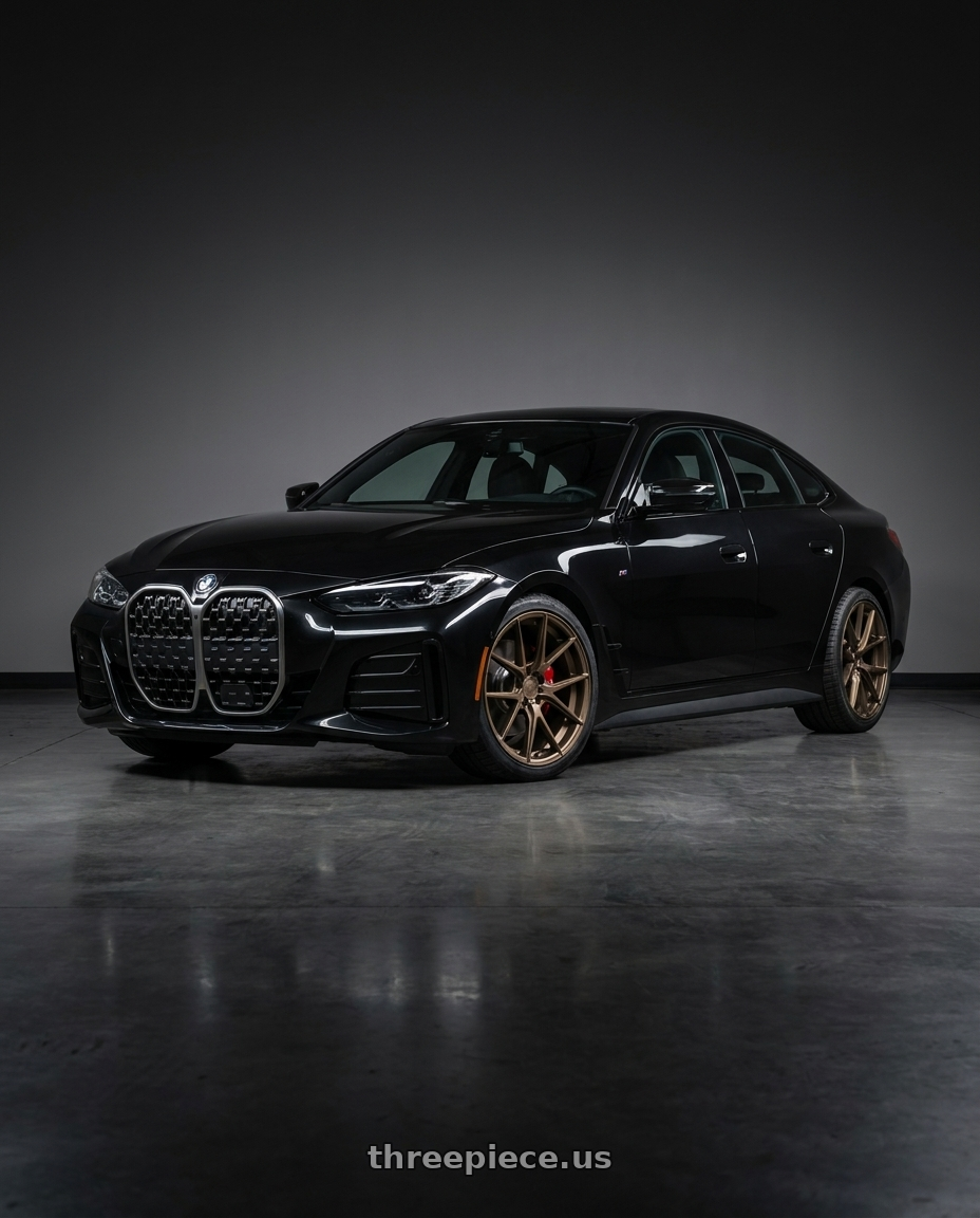 2026 Bmw 430i gran coupe with Aodhan AFF3 5x112 19x8.5 +35 Matte Bronze wheels