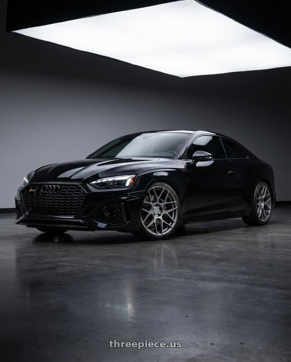 2022 Audi RS5 with Aodhan AFF2 5x112 20x10.5+35 Matte Gray wheels