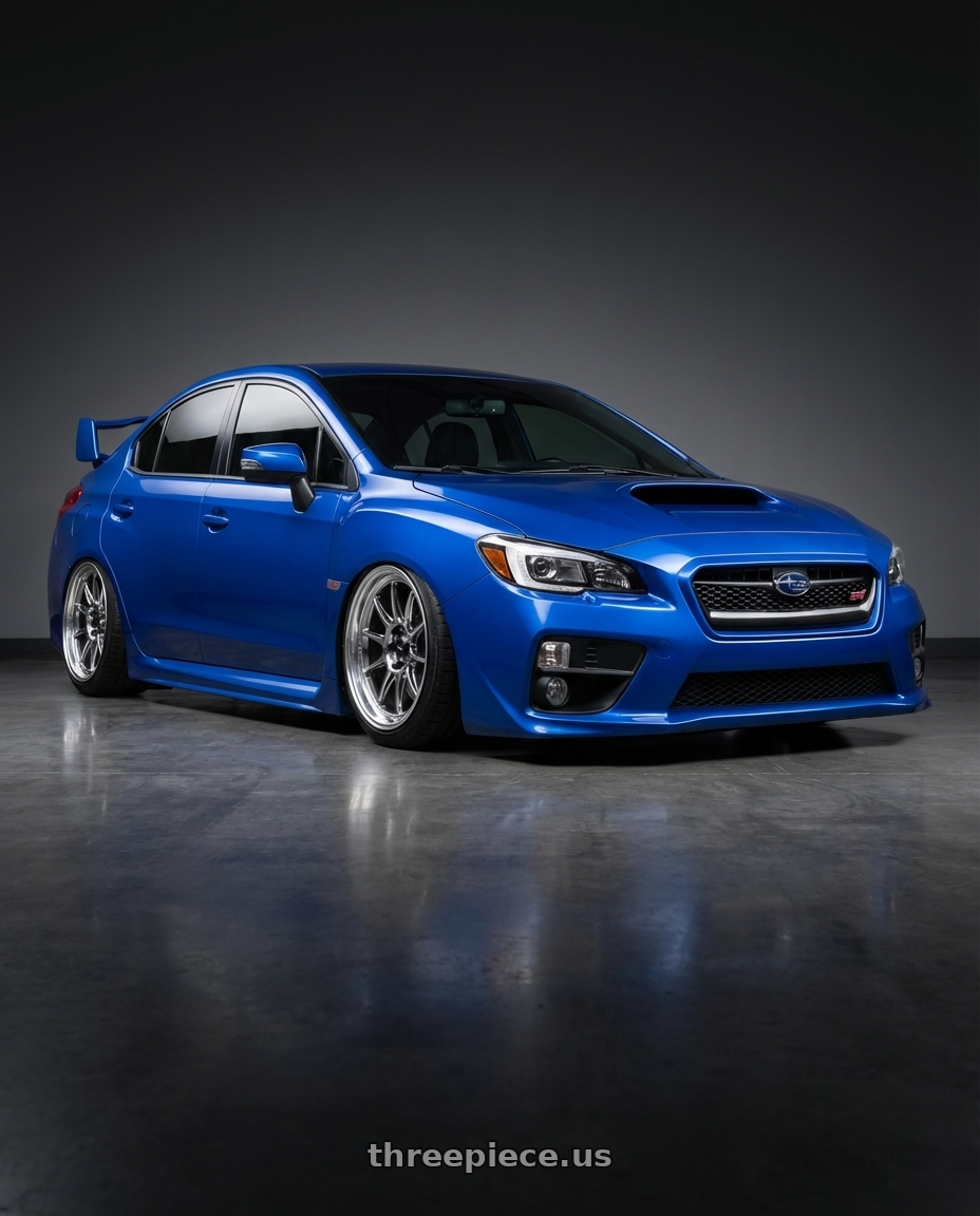 2018 Subaru WRX STI with Konig Countergram 5x114.3 18x10.5+20 Hyper Chrome / Machined Lip wheels