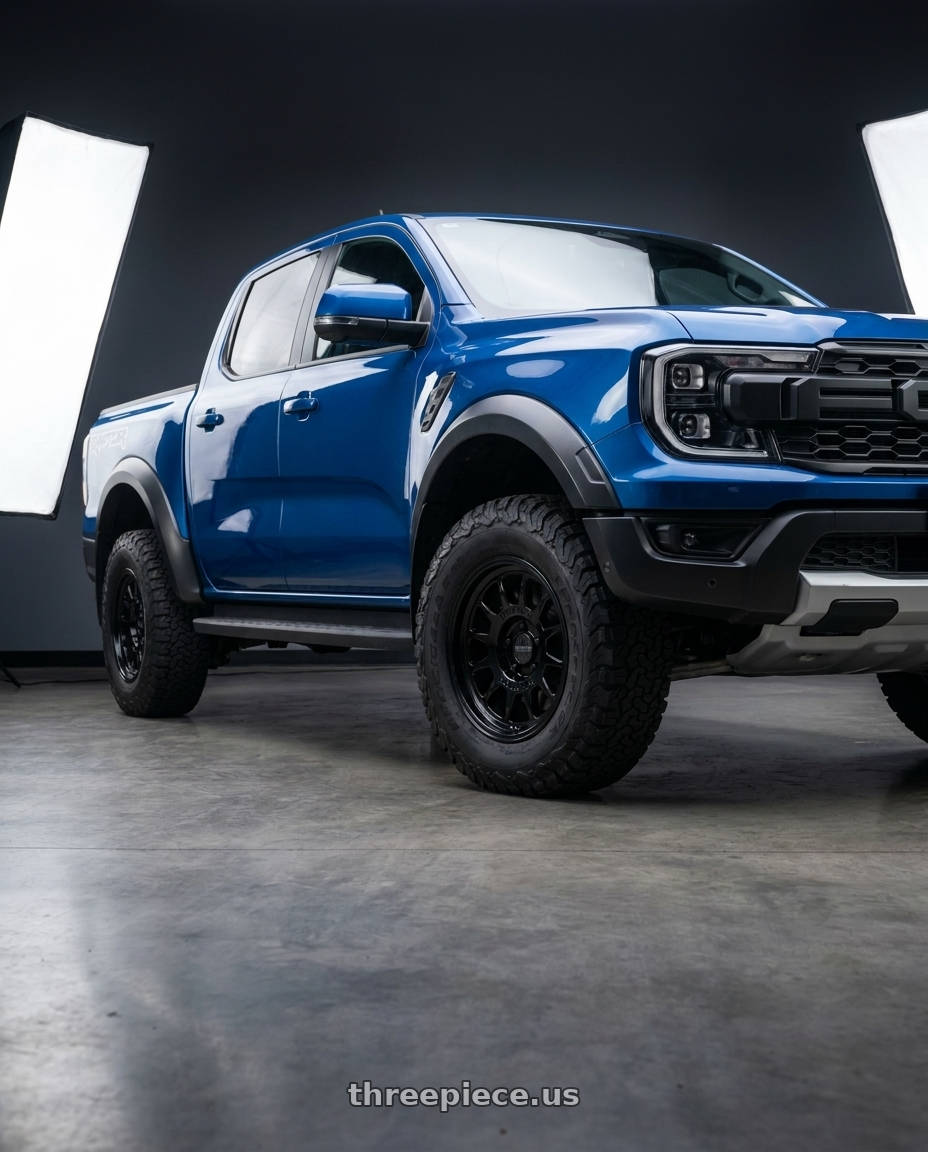 2024 ford ranger raptor with Method Race Wheels 318B 6X135 17x8.5 +0 GLOSS BLACK wheels