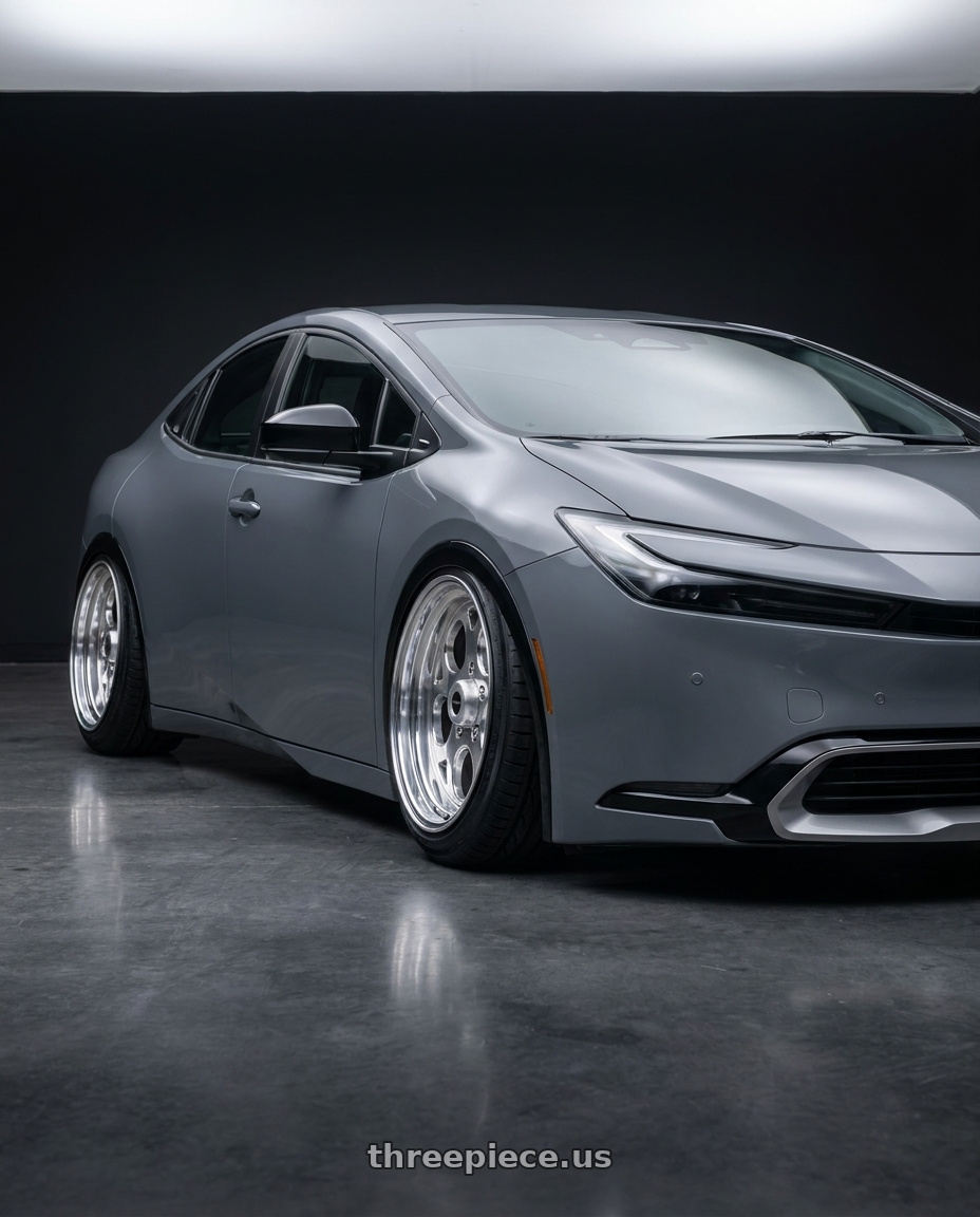 2024 Toyota Prius with Vision American-Muscle 561 Sport Mag 5x115 17x4.5-24 Polished wheels