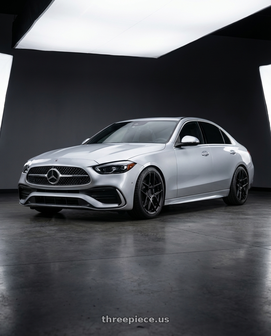 2022 Mercedes-Benz C-Class W206 with Aodhan AFF2 5x112 19x9.5+35 Matte Black wheels