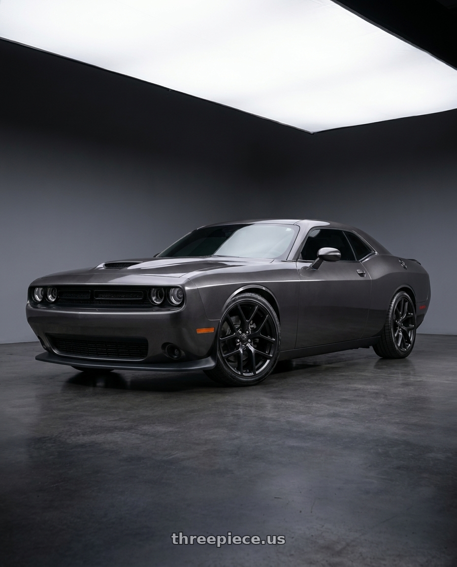 2021 Dodge Challenger SXT with OE Wheels DG15 5x115 20x9+18 Satin Black wheels