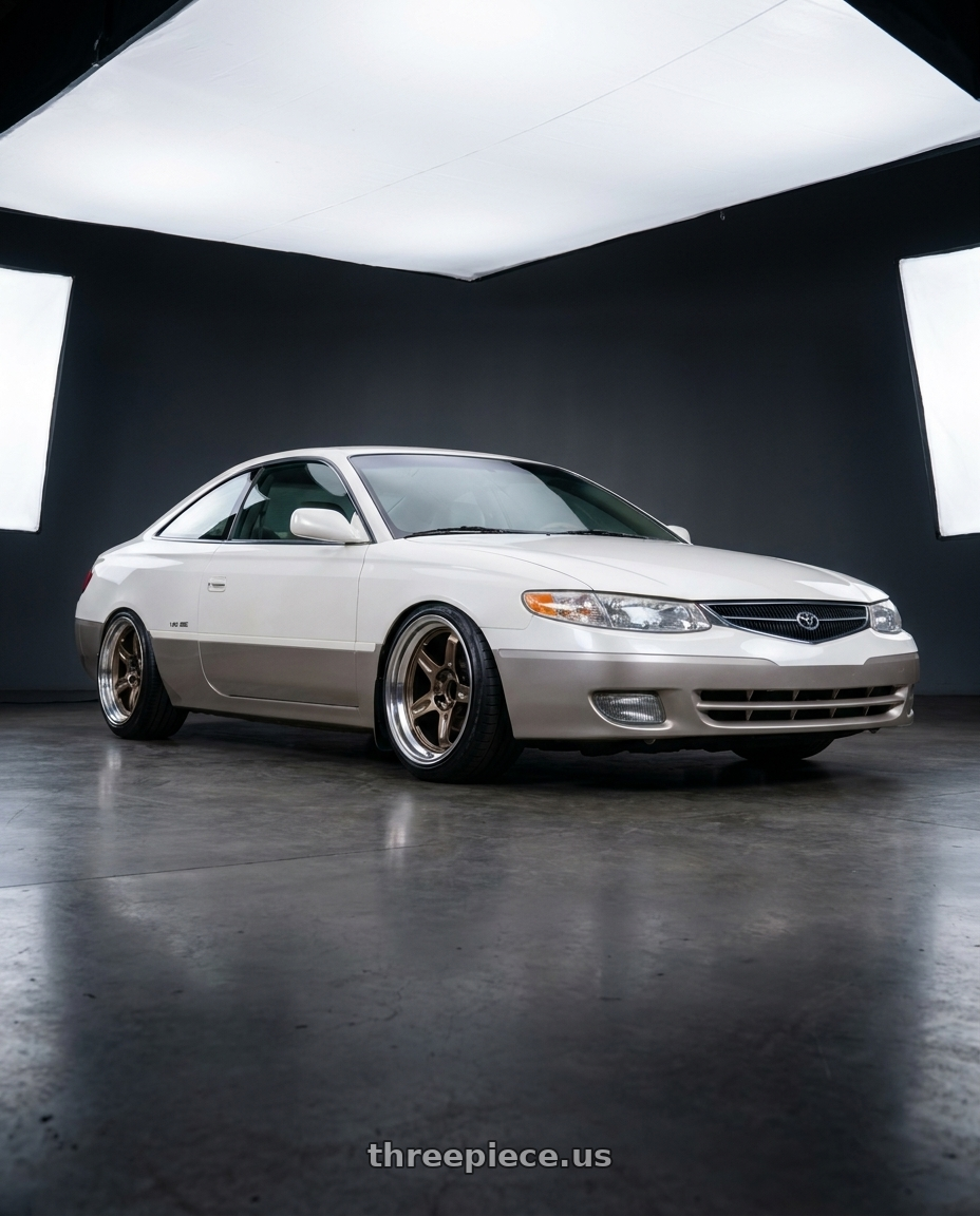 1999 Toyota Solara with Volk Racing 21C SPEC-SR 5x114.3 18x10.5 +15 SHINING BRONZE METAL / RIM DC wheels