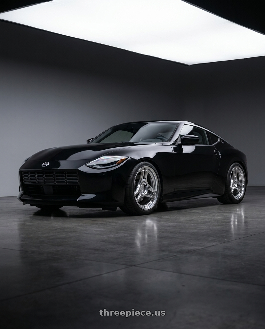 2024 Nissan Z Sport with Motegi KOJIN 5x114.3 18x10.5 +22 Polished wheels