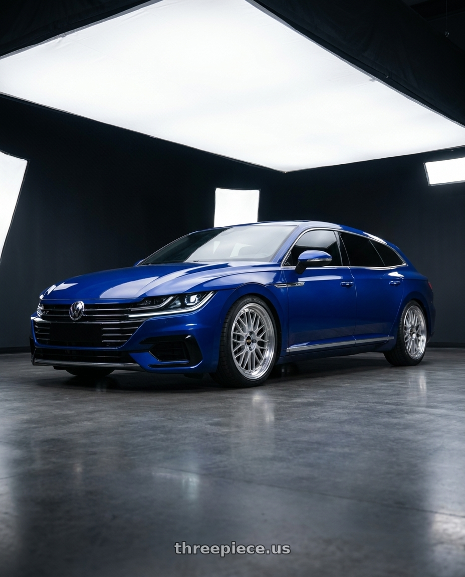 2023 VW Arteon shooting brake with BBS LM 5x112 19x8.5+32 Diamond Silver wheels