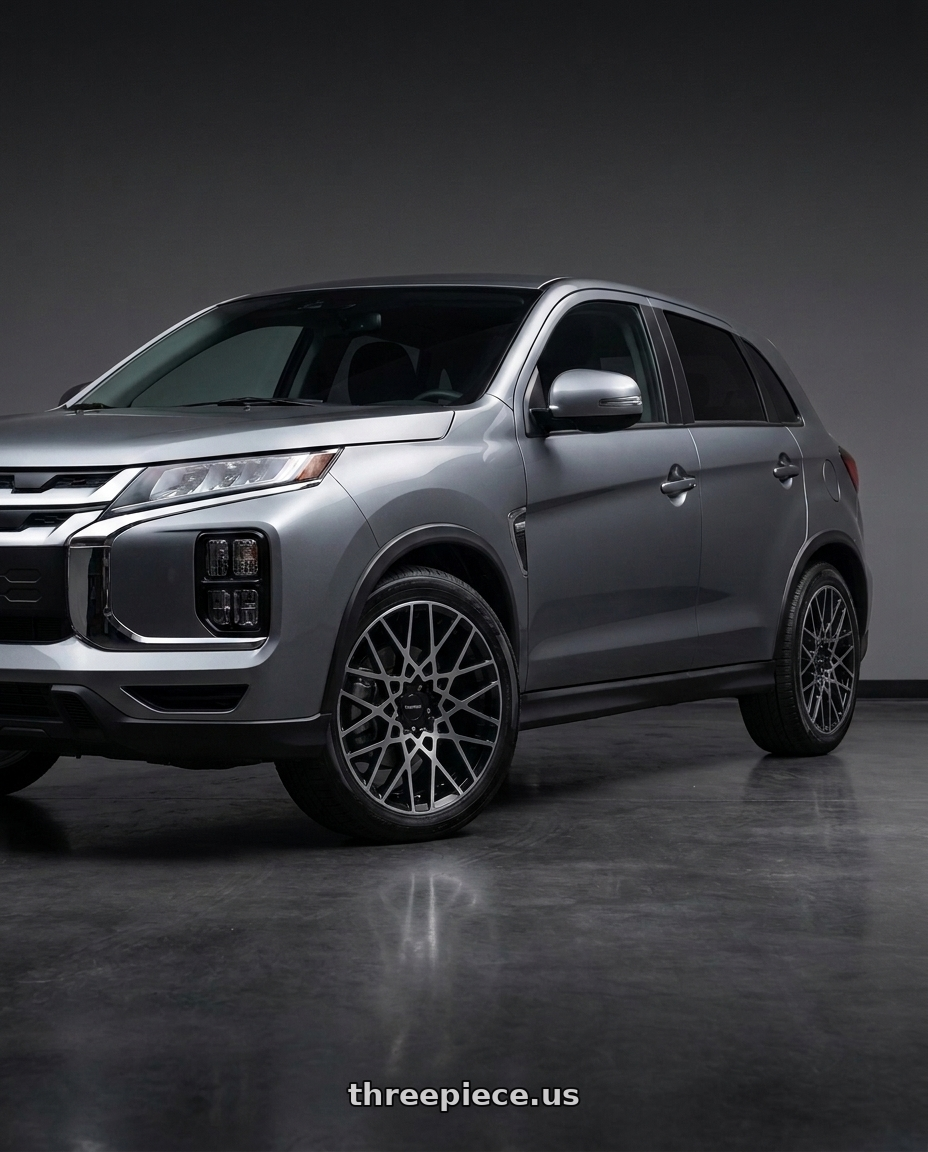2025 mitsubishi outlander sport le with Vision Street-Designs 474 Recoil 5x114.3 18x8+38 Gloss Black Machined Face wheels