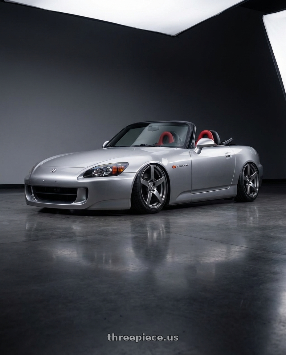2000 Honda S2000 with Volk Racing Ce28n Plus 5x1143 17x8 38 Diamond Dark Gunmetal 17x8 Et38 wheels