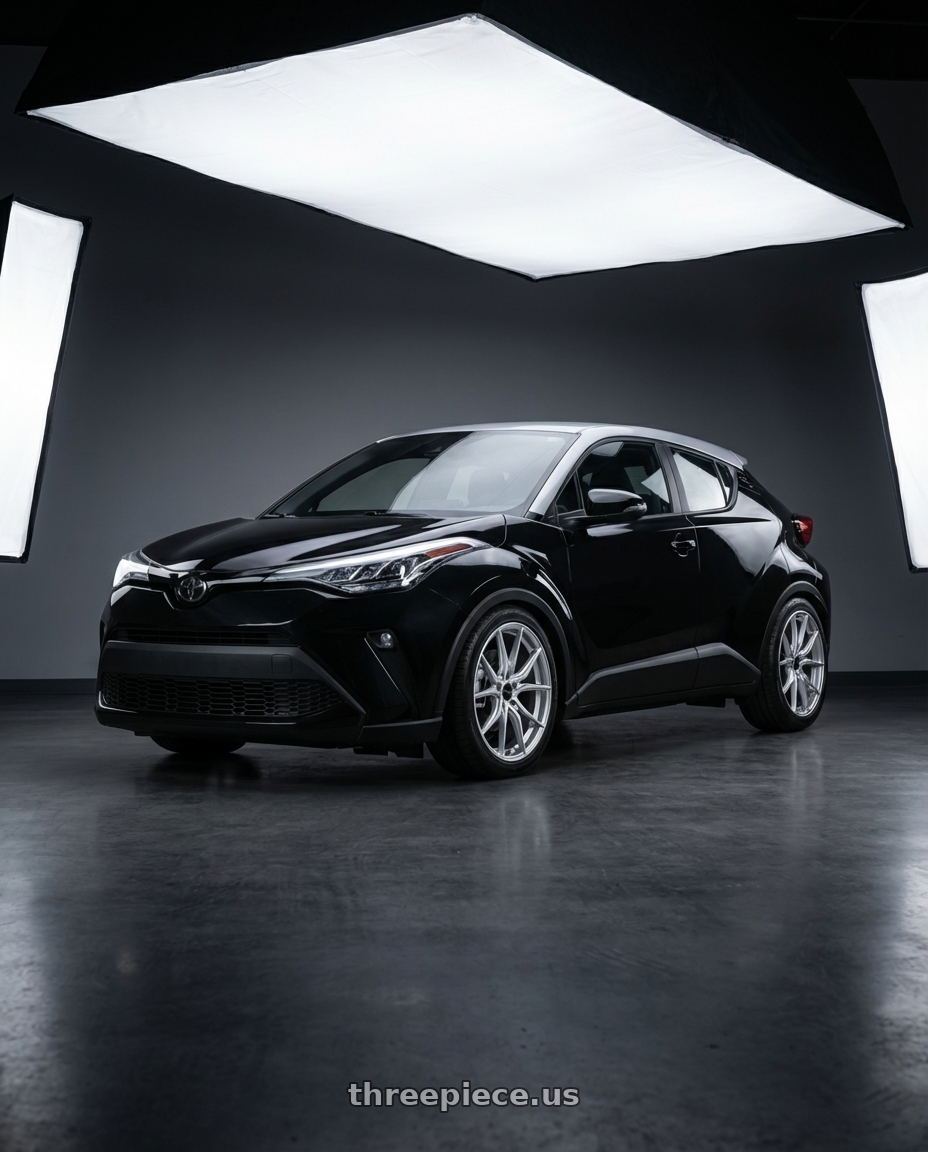 2021 Toyota CHR with Advanti Racing 80S Hybris 5X112 18x8 +45 Silver with Machined Face wheels