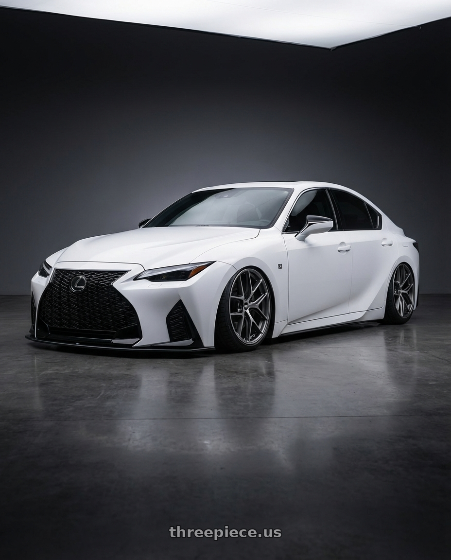 2018 Lexus IS 350 F Sport with BBS CC-R 5x114.3 19x8.5+30 Graphite w/ Diamond Cut Face wheels