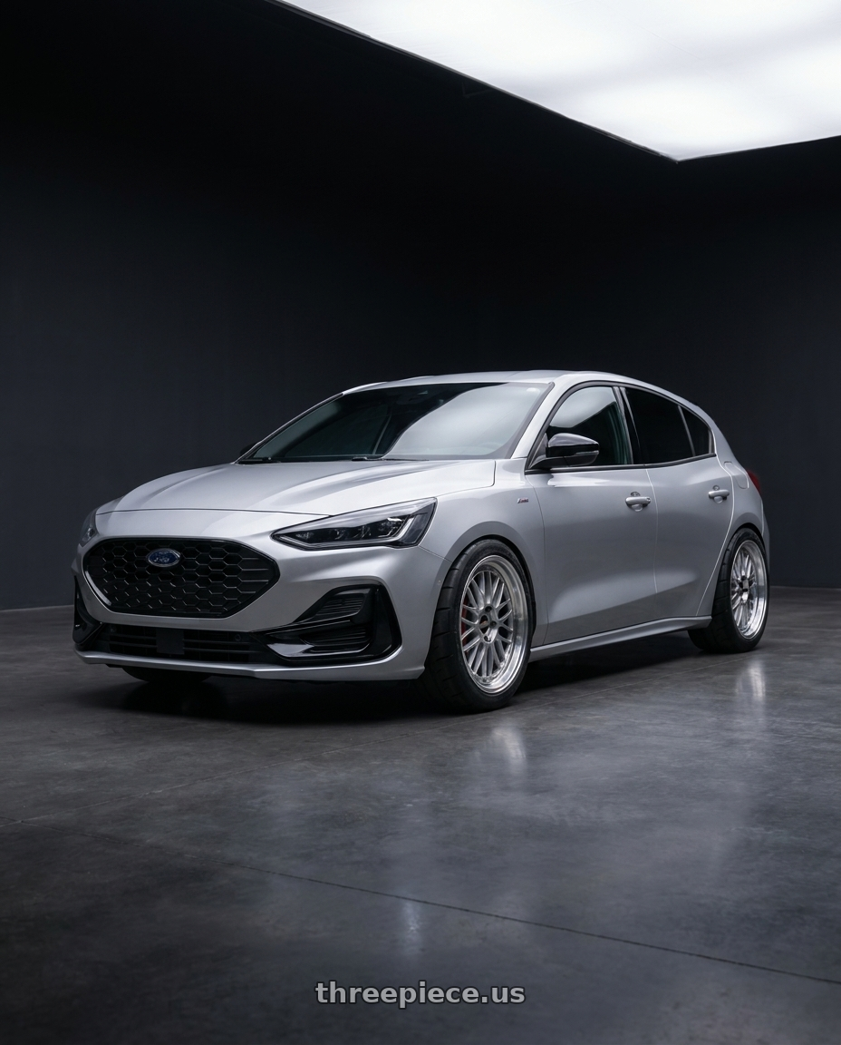 2023 ford focus with BBS LM 5x114.3 18x9.0+42 Diamond Silver wheels