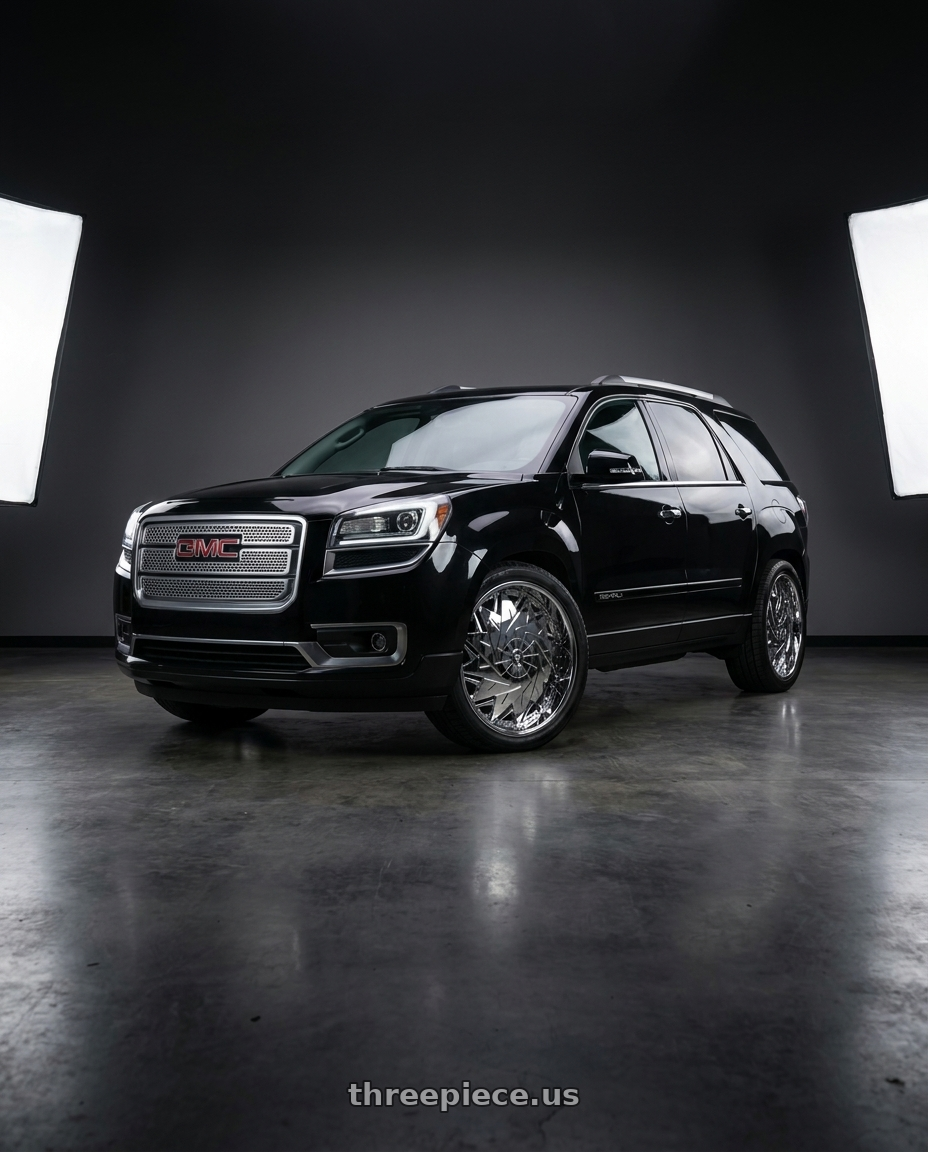 2016 GMC Acadia Denali AWD with DUB 1PC S235 DAZR 5X120.65/5X127 26X10 +5 CHROME PLATED wheels