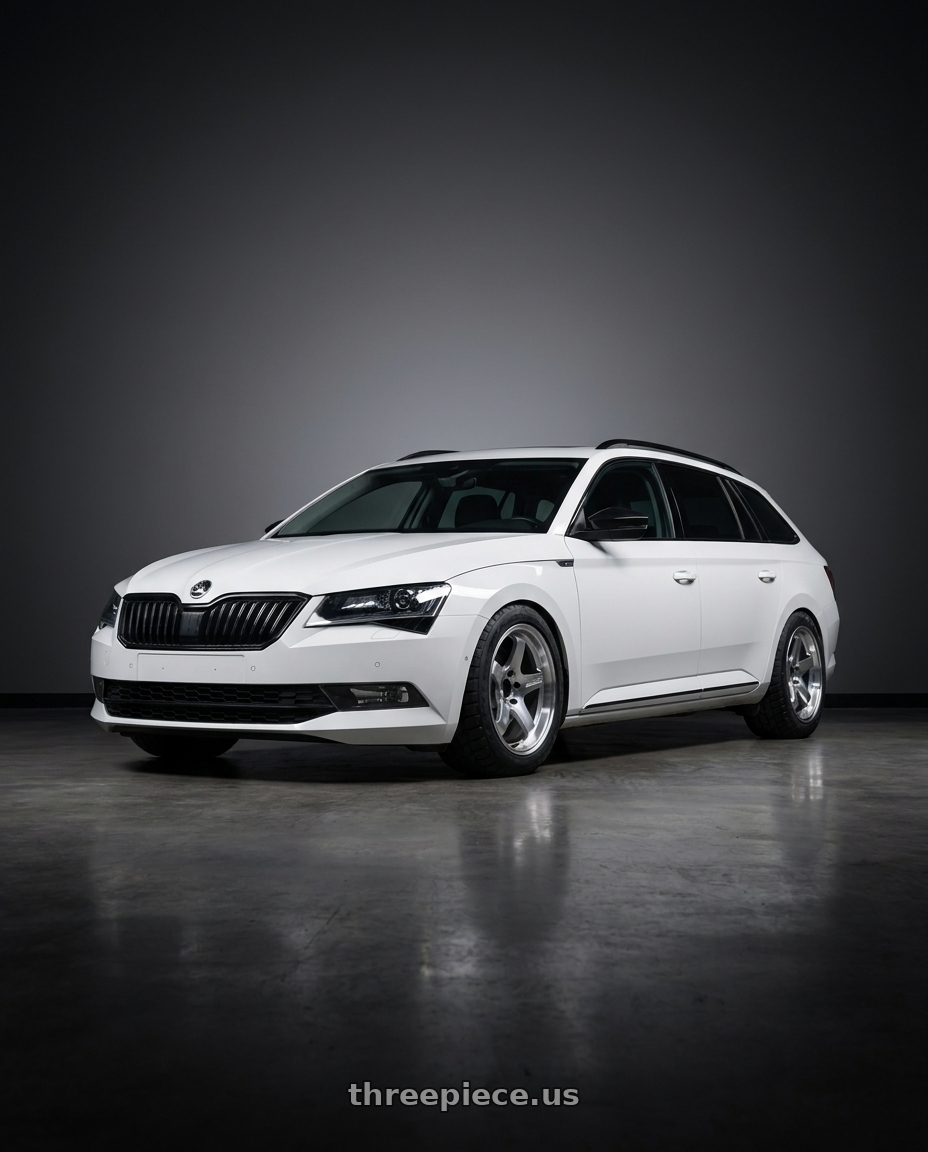 2018 Skoda superb with Advan Racing GT HEAVY DUTY 6x139.7 17x8.0 +20 MACHINING & DIAMOND CUT wheels