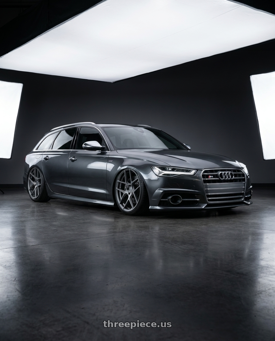 2016 Audi S6 C7 with Aodhan AFF2 5x112 20x9+30 Matte Gray wheels