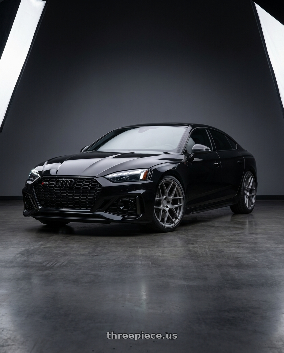 2022 Audi RS5 with Aodhan AFF2 5x112 20x10.5+35 Matte Gray wheels