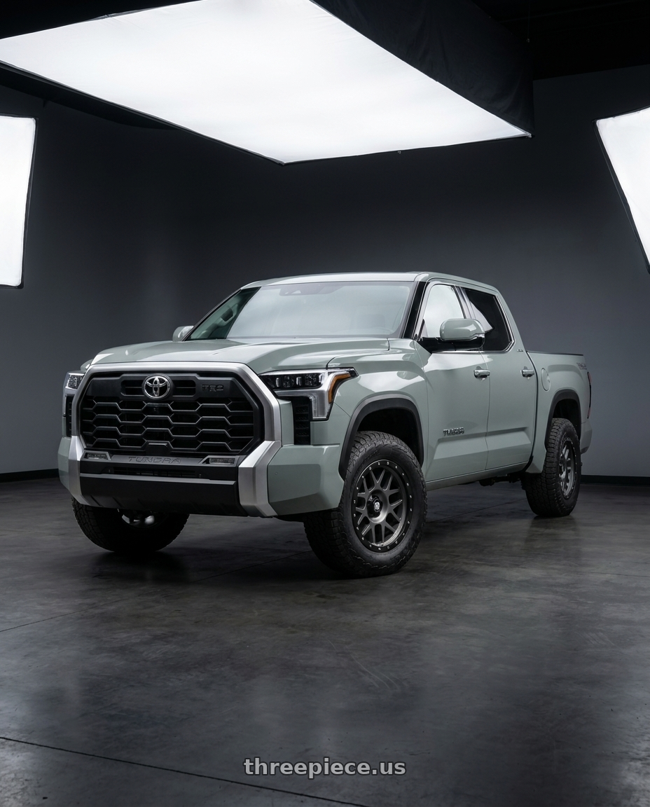 2024 Toyota Tundra with XD XD127 BULLY 6X139.7 20X9 +0 MATTE GRAY BLACK RING wheels