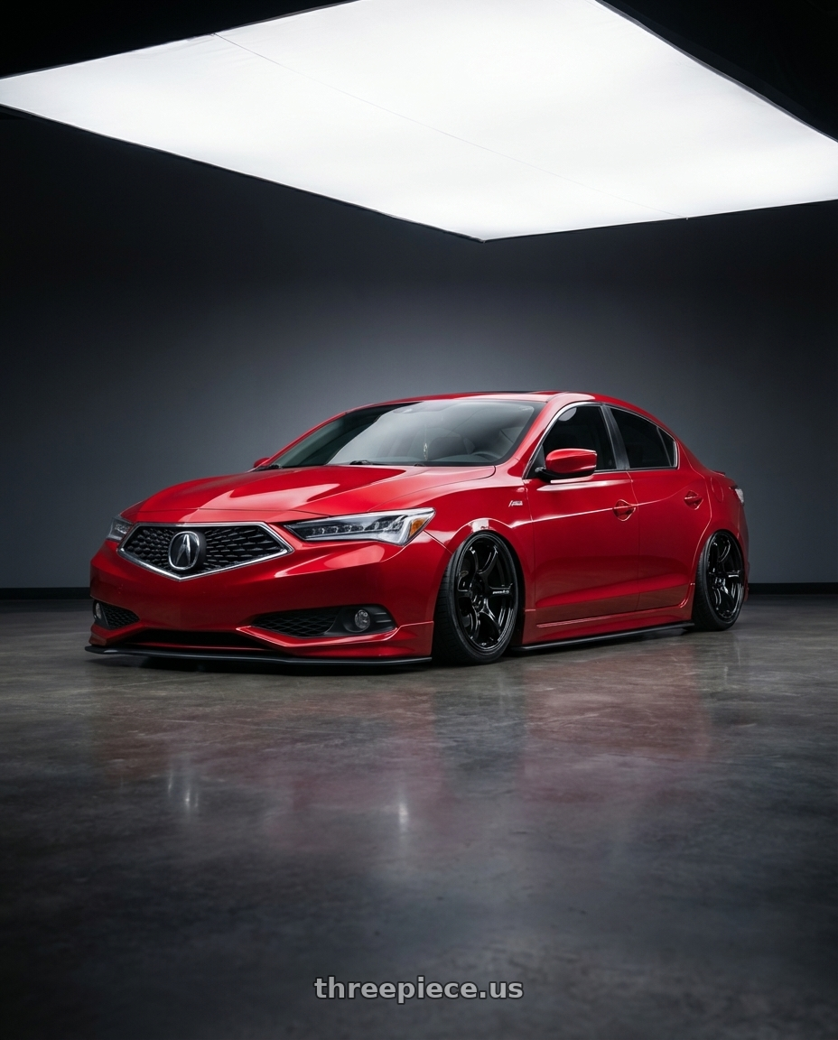 2012 Acura ILX with Advan RGIII 5x114.3 18x10+35 Gloss Black wheels