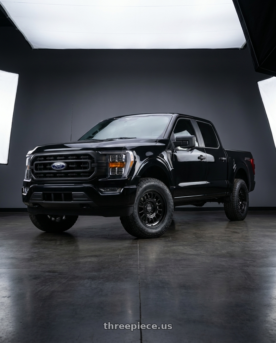 2021 Ford F-150 XL with Method Race Wheels 318B 6X135 17x8.5 +0 GLOSS BLACK wheels