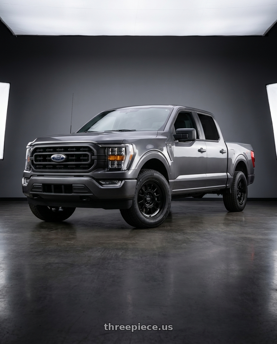 2021 Ford F-150 XL with Method Race Wheels 318B 6X135 17x8.5 +0 GLOSS BLACK wheels