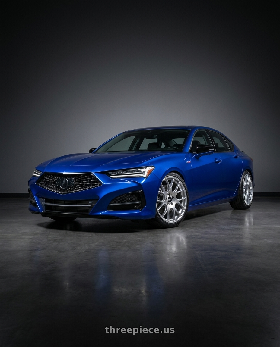 2021 Acura tlx with BBS CH-R 5x112 20x8.5 +40 Brilliant Silver Polished Rim Protector wheels