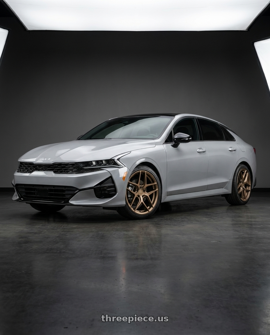 2023 Kia K5 GT with Aodhan AFF2 5x112 19x8.5+35 Matte Bronze wheels