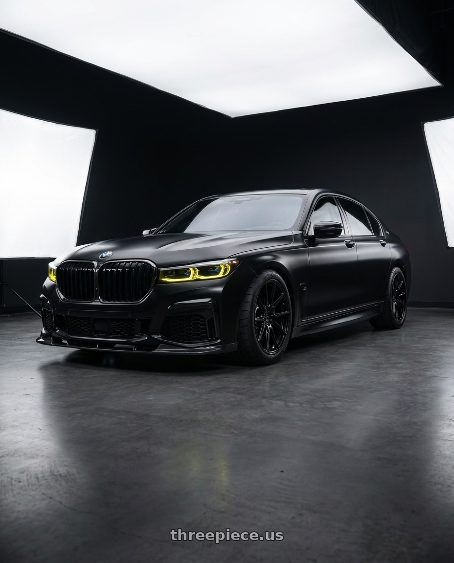 2019 g12 740i m sport with ADV.1 ADV5.0 5x112 20x11 +12 Satin Black wheels