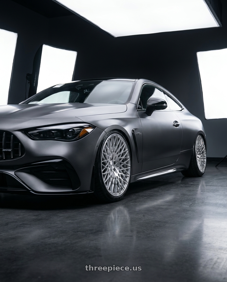 2025 Mercedes CLE53 AMG with Avant Garde Wheels M540 5X112 18x9 +48 Silver Machined wheels