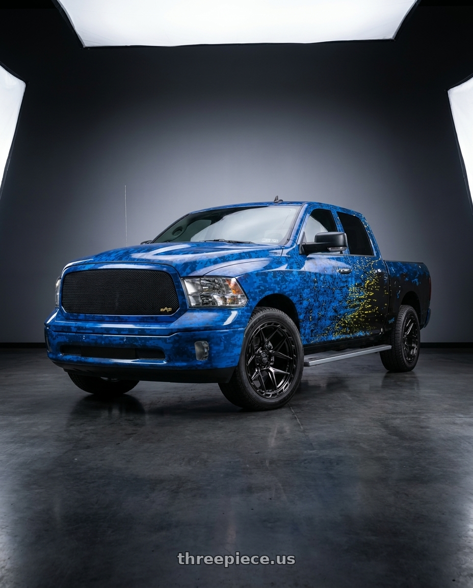 2016 dodge ram 1500 with 4PLAY 4P55 6x135/6x139.7 24x12-44 Brushed wheels