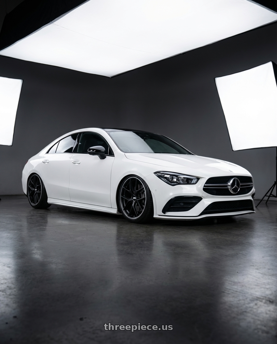 2023 Mercedes-Benz CLA C118 with BBS CC-R 5x112 19x8.0+27 Satin Black wheels