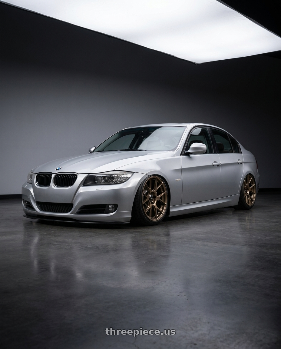 2012 BMW 3 Series E92 with Konig Ampliform 5x120 18x9.5+35 Gloss Bronze wheels
