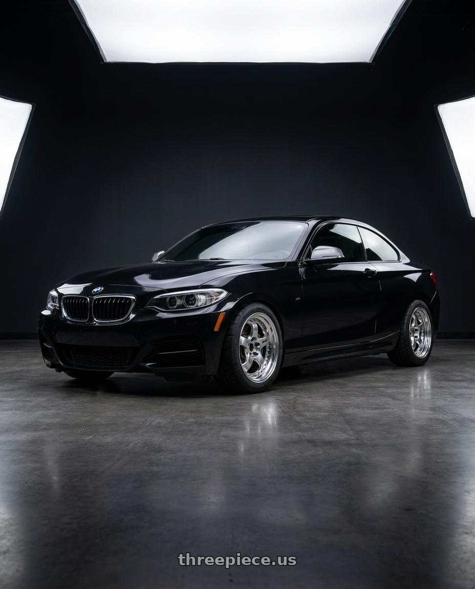 2016 bmw m235i with Work Meister S1 3P 5x120 18x9+48 A Disk Bright Buff Finish wheels