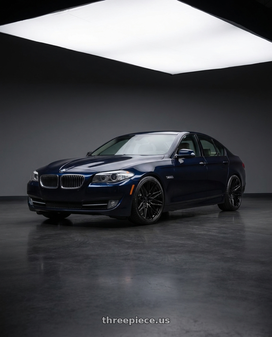 2012 BMW 535i with VOSSEN HF6-5 6X139.7 22x9.5 +20 TINTED GLOSS BLACK wheels