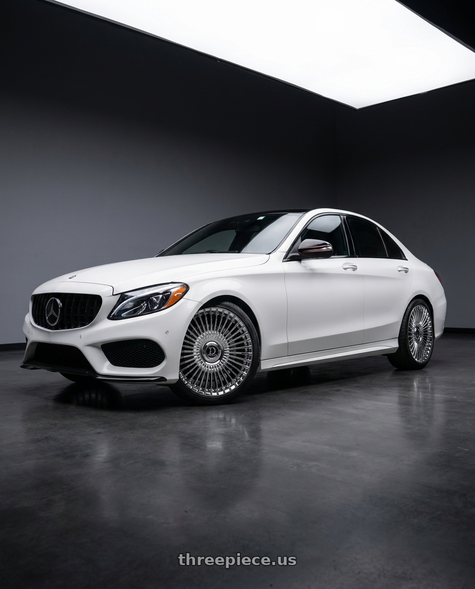 2014 w205 c250 with DOLCE LUXURY TRENTO 5x112/5x120 22x9 +30 Chrome wheels