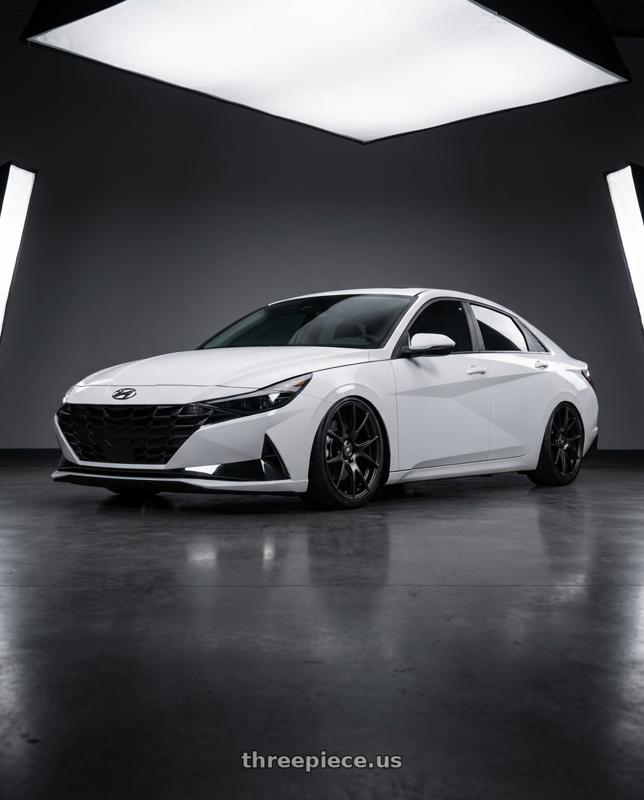 2024 Hyundai Elantra N with Forgestar CF5V 5x114.3 19x9 +35 Satin Black wheels