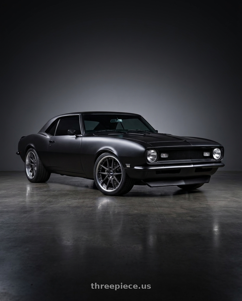 1968 Chevy Camaro with Ssr Reiner Type 10R 5x120 18X10 38 Normal Disk Prism Dark Gunmetal wheels