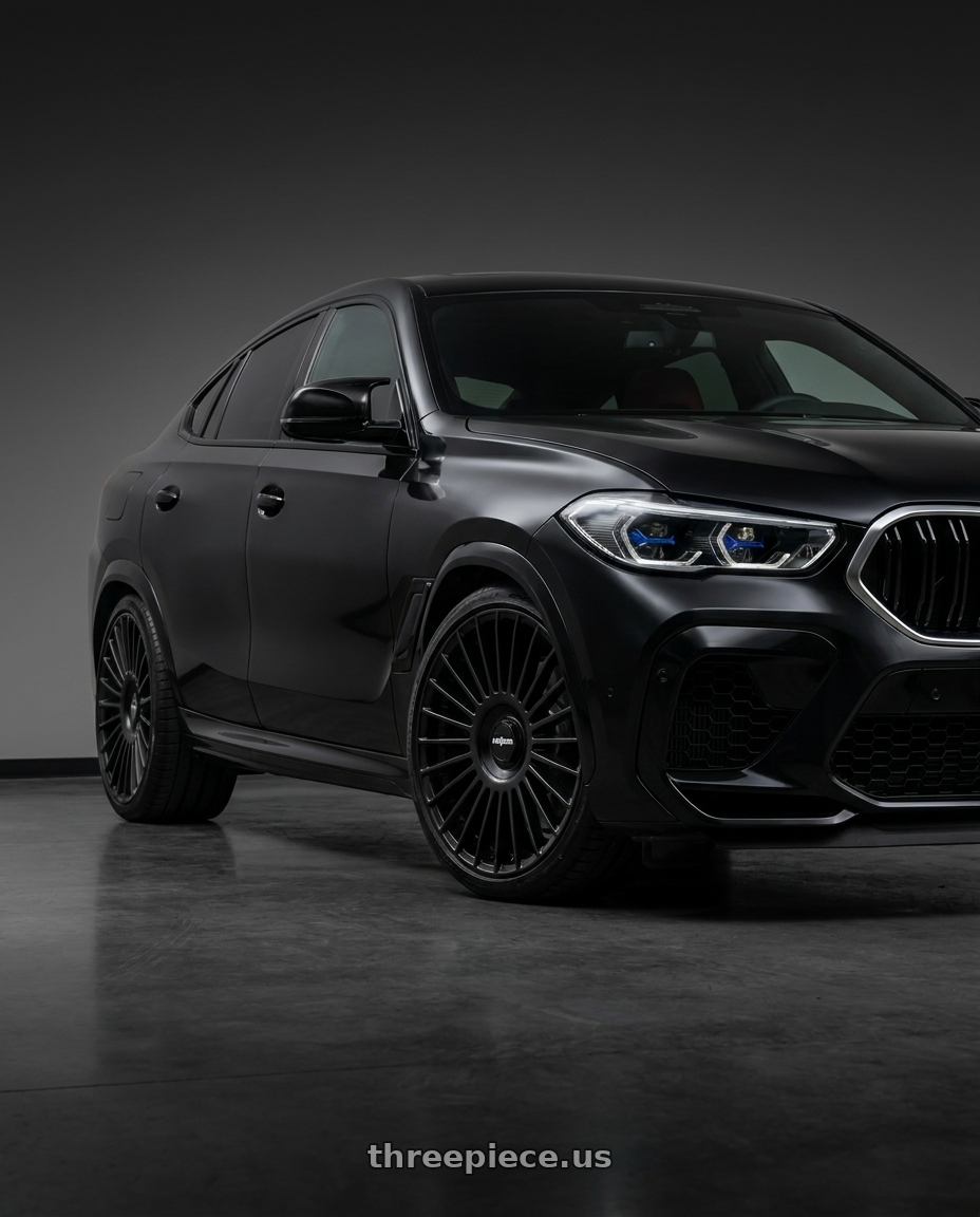 2021 x6 m competition  with Rotiform RC202 GRZ 5X112/5X120 20x10 +40 MATTE BLACK wheels
