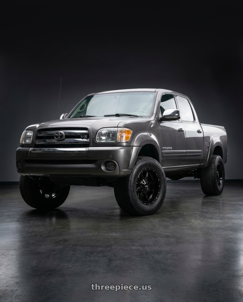2004 Toyota Tundra with Moto Metal MO970 8X165.1 20X10 +12 GLOSS BLACK WITH MILLED LIP wheels