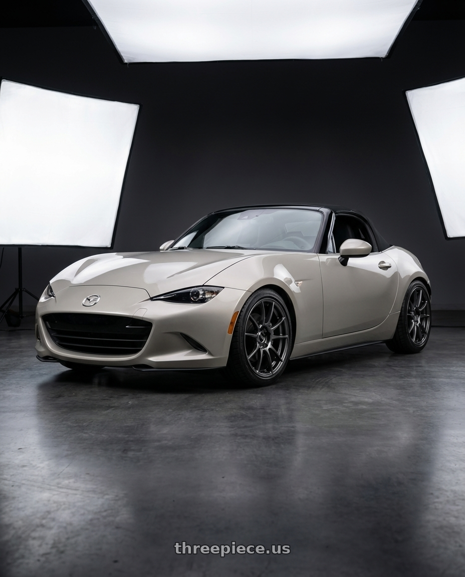 2021 Mazda MX-5 Miata ND with Ssr Gtx04 5x114.3 17x8+45  DARK GUNMETAL wheels