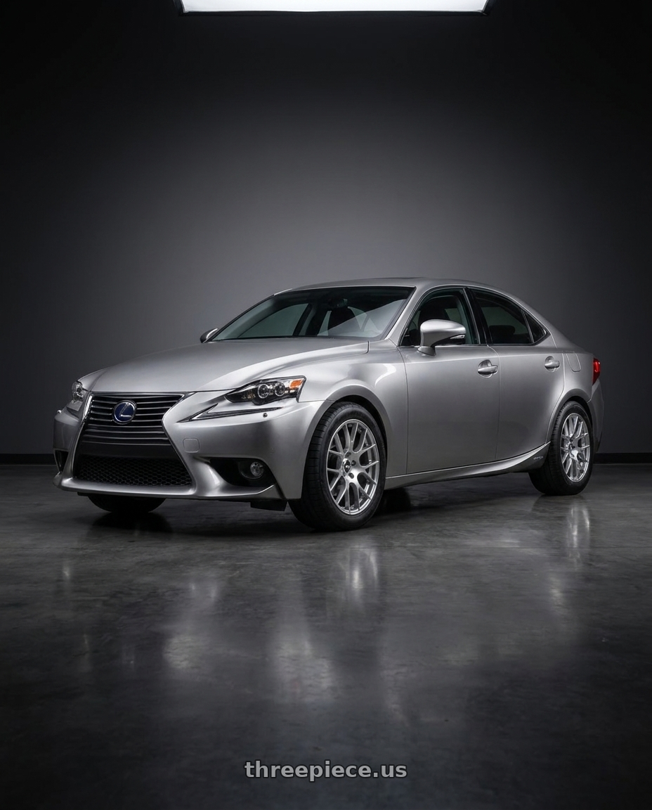 2014 Lexus is300h with Enkei Raijin 5x114.3 18x8.5+38 Hyper Silver wheels
