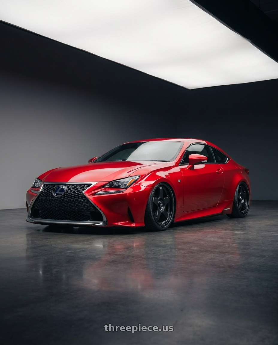 2018 Lexus RC F with fifteen52 CHICANE 5x114.3 / 5x120 19x8.5 +35 ASPHALT BLACK (SATIN BLACK) wheels