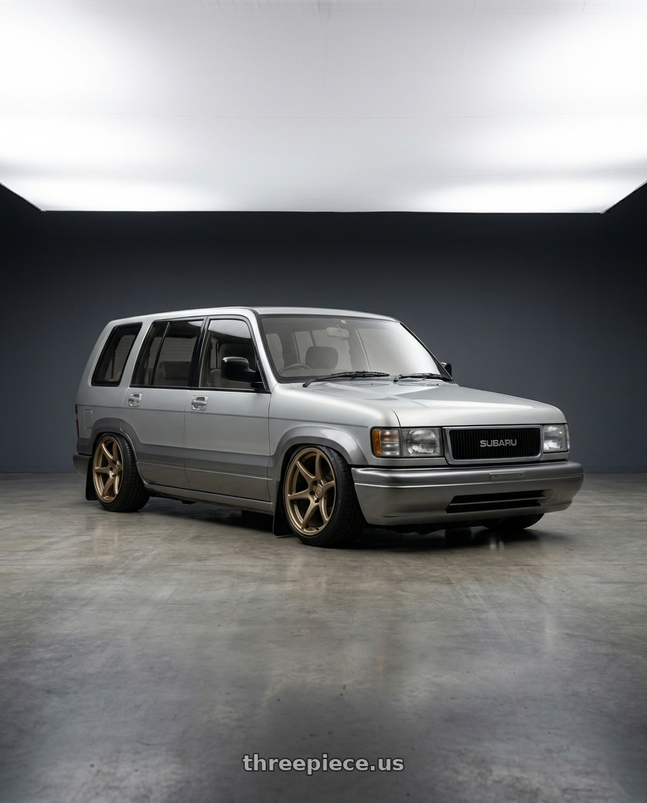 1991 Subaru bighorn with Kansei K11B Tandem 5X112 18x8.5 35 Bronze wheels