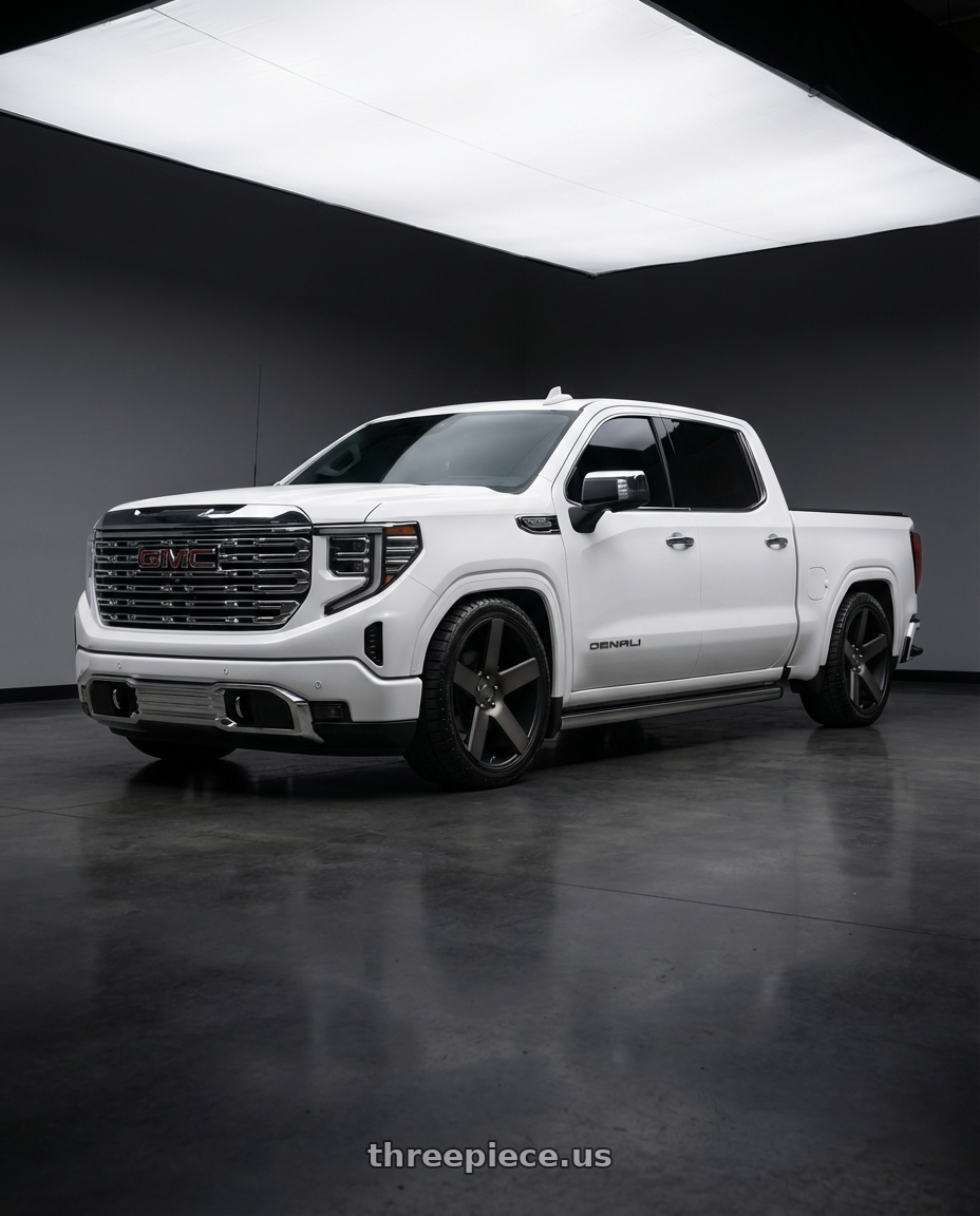 2023 GMC SIERRA 1500 Denali  with DUB 1PC S116 BALLER 6X139.7 26X10 +20 MATTE BLACK DOUBLE DARK TINT wheels