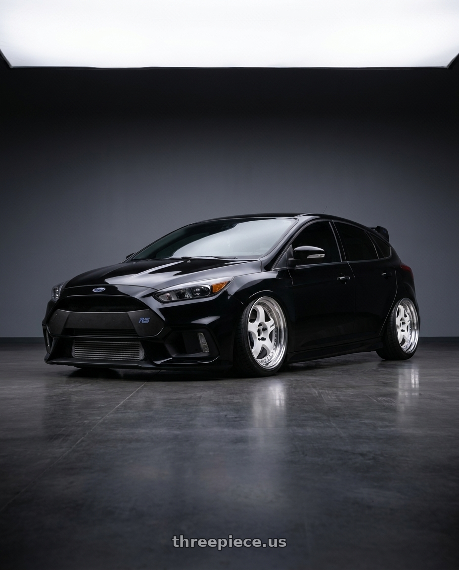 2017 ford focus rs with Work Meister S1 3P 5x108 19x9+48 A Disk White wheels