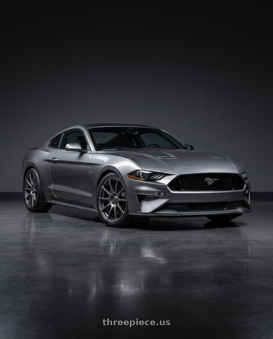 2022 Ford Mustang GT with Forgestar CF10 5x114.3 20x9 +35 Gloss Anthracite wheels