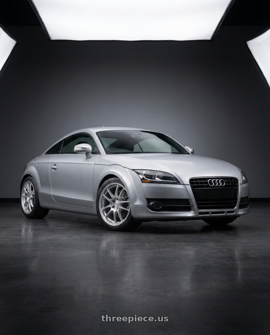 2008 Audi TT with Enkei PF01 5x112 18x8+45 Silver wheels