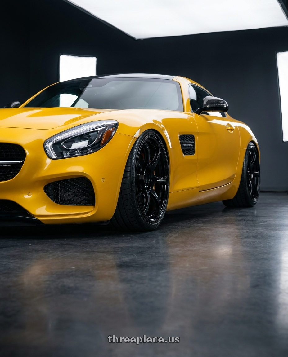 2019 Mercedes-Benz AMG GT with Advan RGIII 5x112 19x8.5+45 Gloss Black wheels