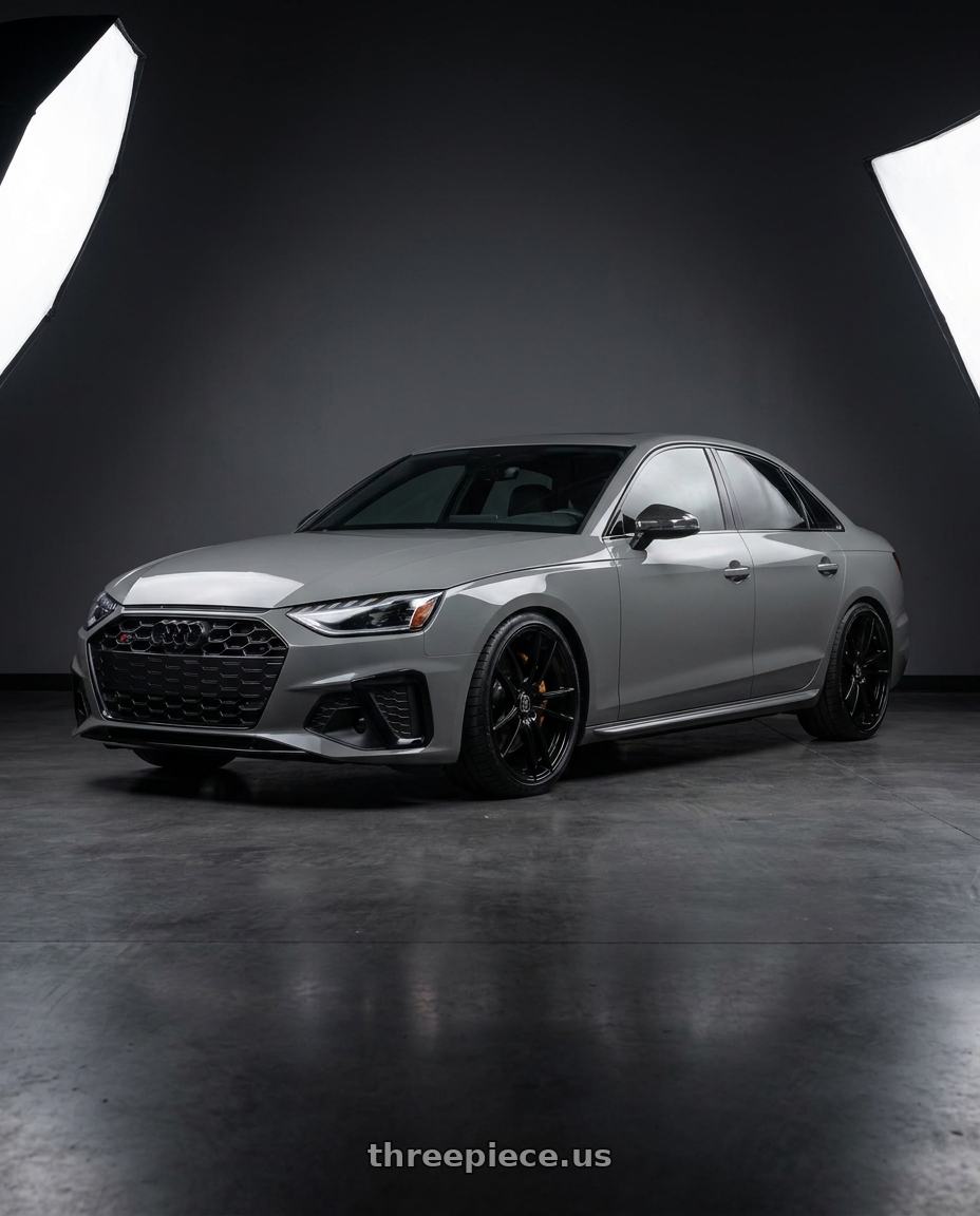 2021 Audi S4 Prestige with Forgestar F14 5x112 19x9.5 +25 Gloss Black wheels