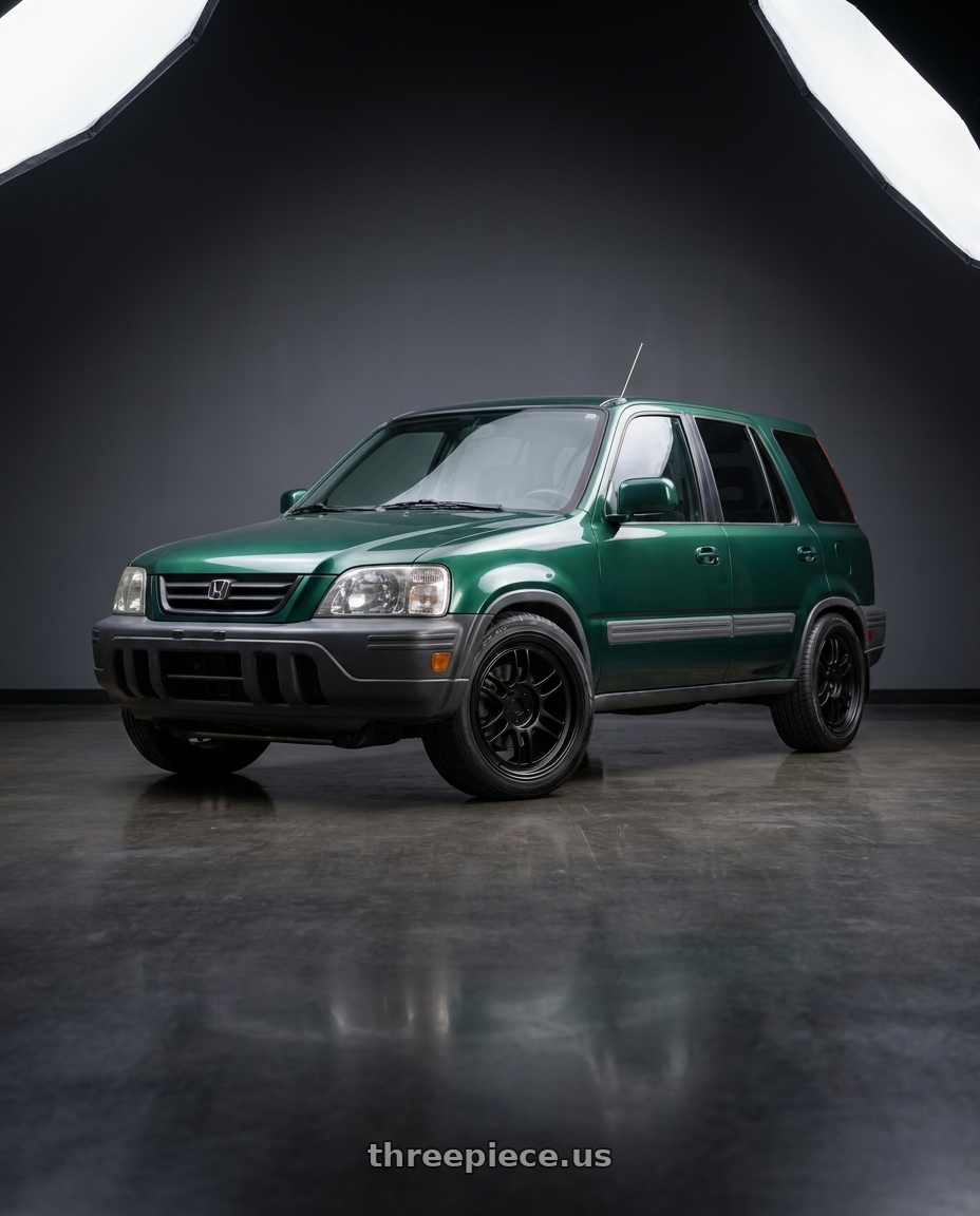 1997 Honda Crv with Enkei RPF1 4x100 14x7+19 Matte Black wheels