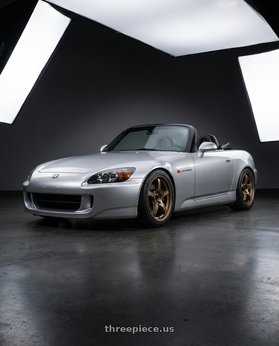 2009 Honda S2000 with Gram Lights 57CR 5x114.3 17x9+38 Bronze II wheels